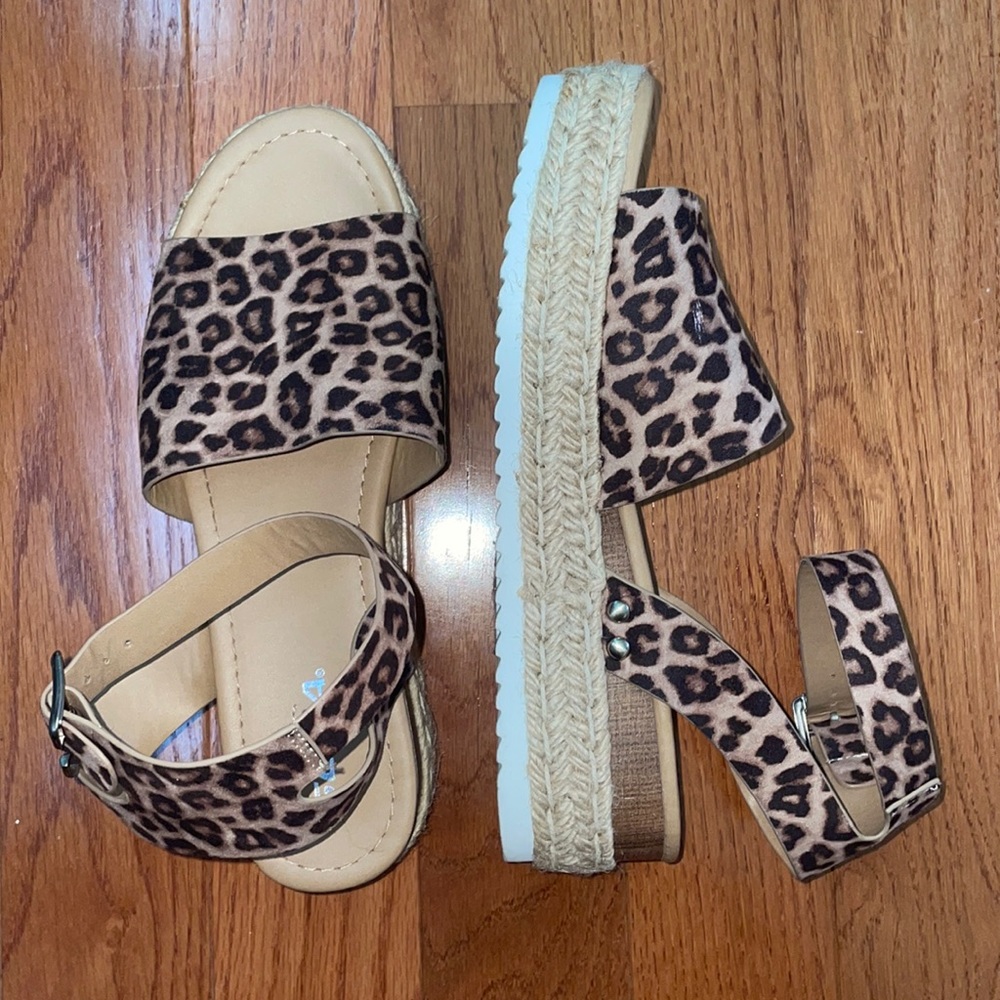 Leopard Print Sandals